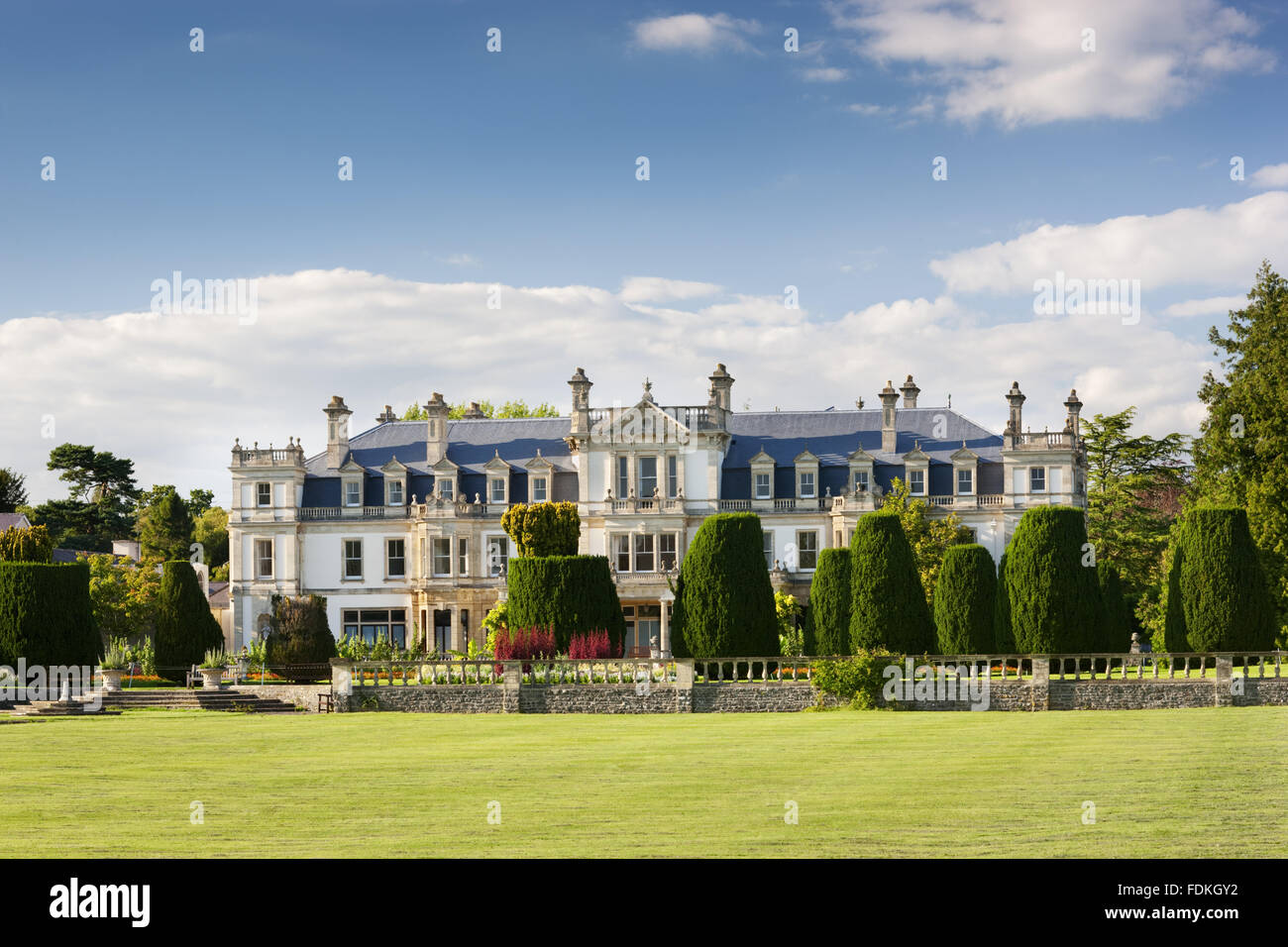 The south front of Dyffryn House, from the Great Lawn, Vale of