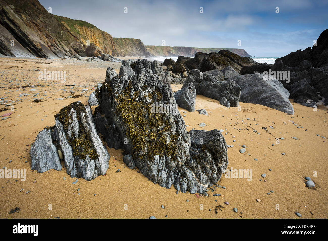 Marloes Sands, Pembrokeshire, Wales, Uk Stock Photo