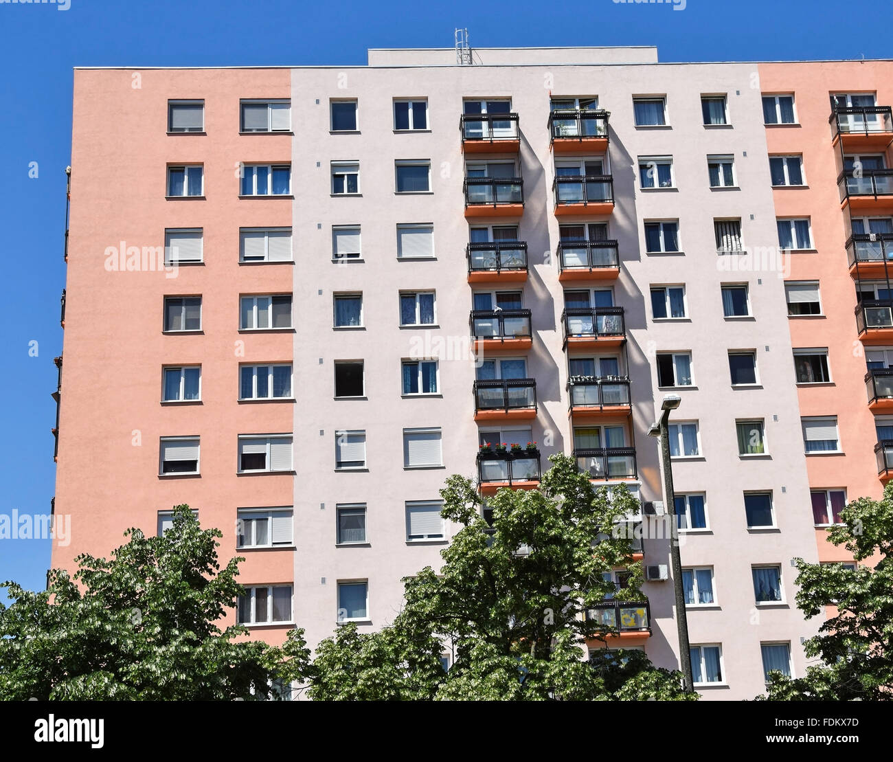 Apartment building in the city Stock Photo - Alamy