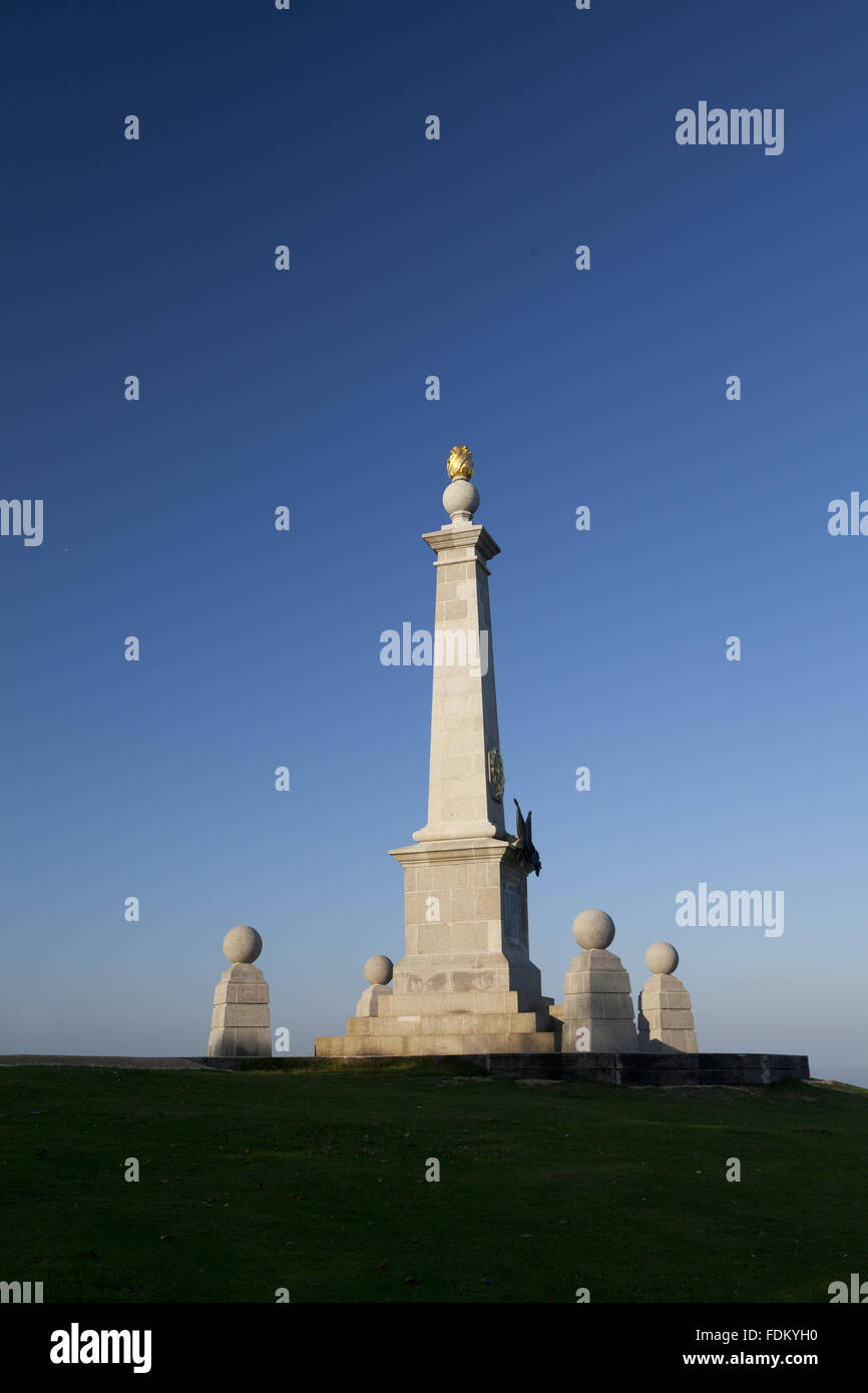 Boer War monument (not National Trust) on Coombe Hill, Buckinghamshire, in September. The monument is owned by Buckinghamshire County Council. Stock Photo