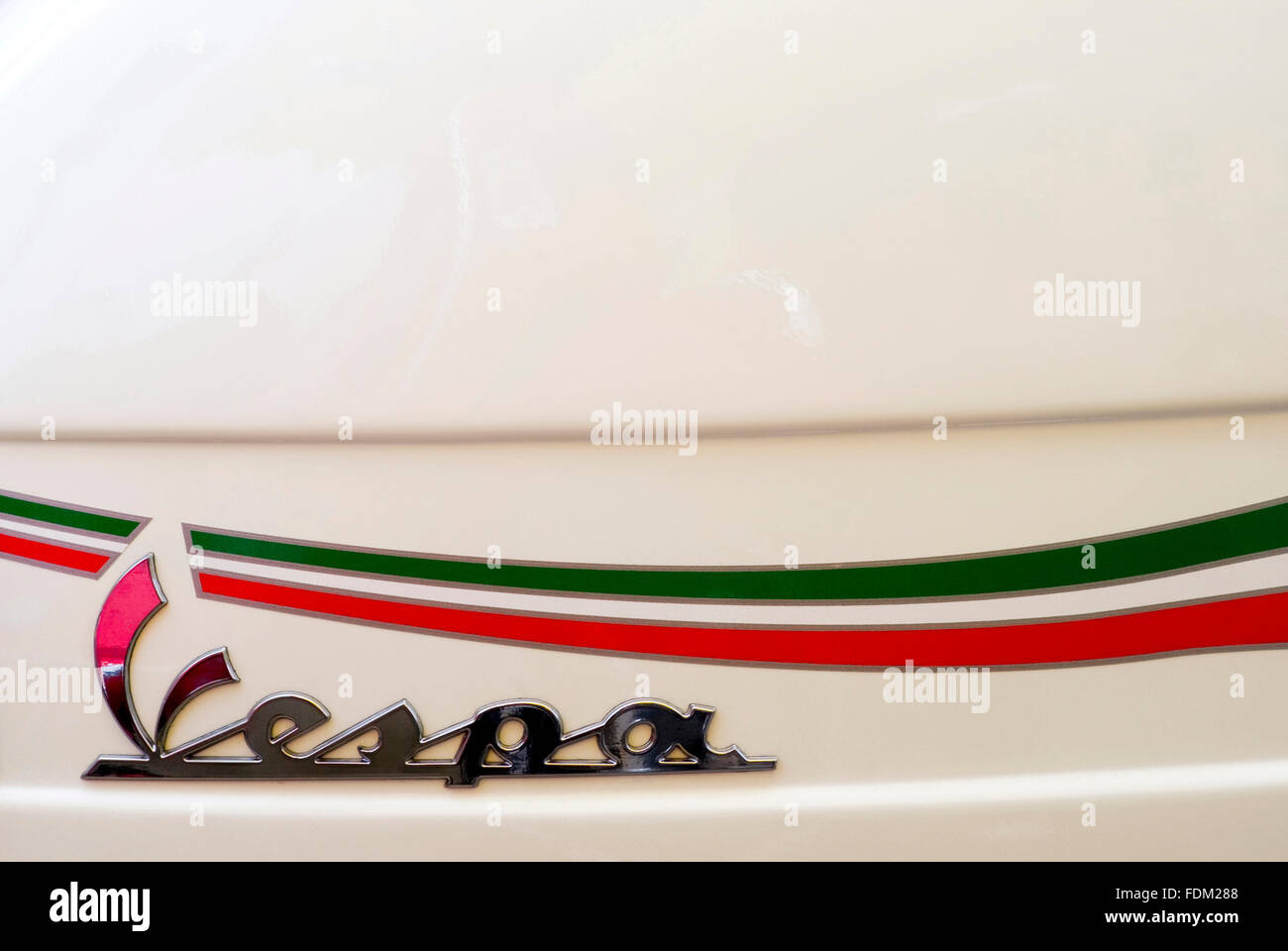 Vespa Italian scooter logo Stock Photo
