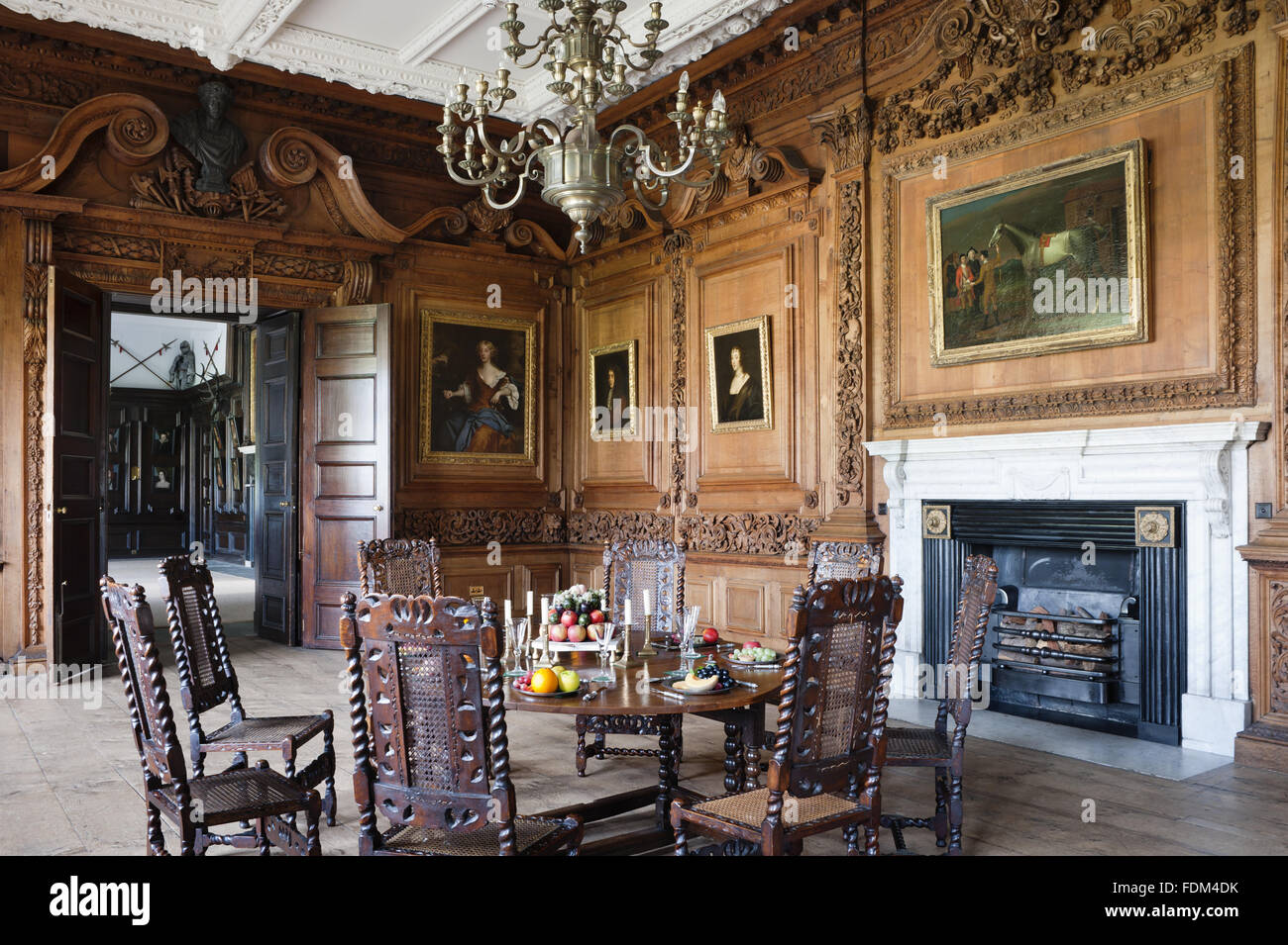 Brown room tredegar house newport hires stock photography and images