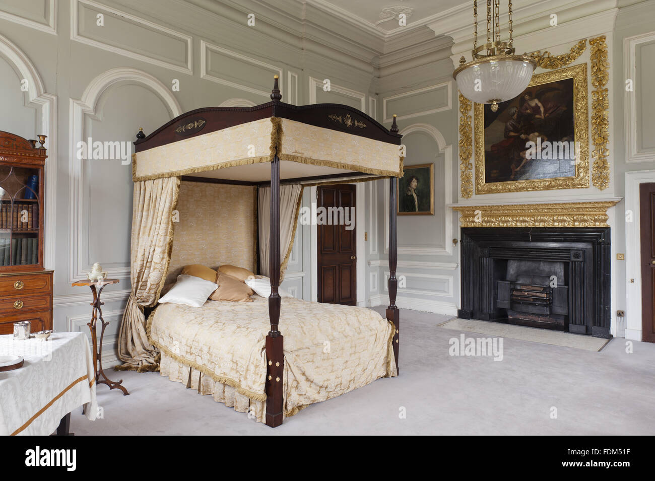 King's Room at Tredegar House, Newport, South Wales. The room was probably named after King Gould, Sir Charles Gould Morgan's father. Stock Photo