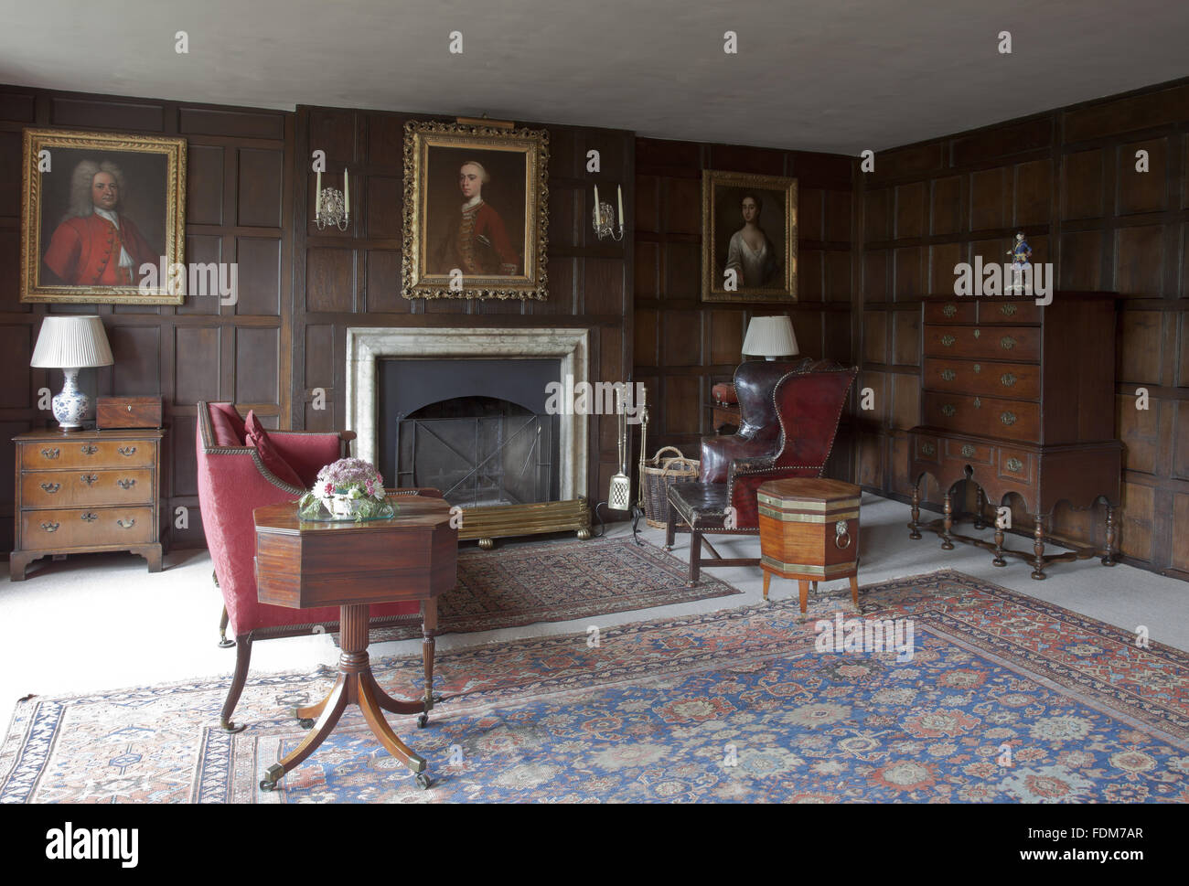 The Drawing Room at Quebec House, Westerham, Kent. Quebec House was the ...