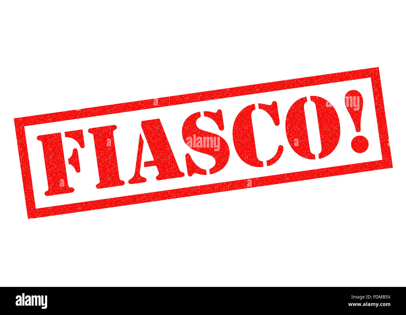 FIASCO! red Rubber Stamp over a white background Stock Photo Alamy