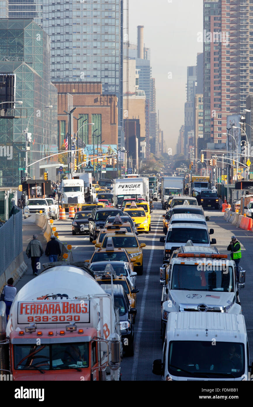 Jam in the 11th avenue in manhattan hires stock photography and images