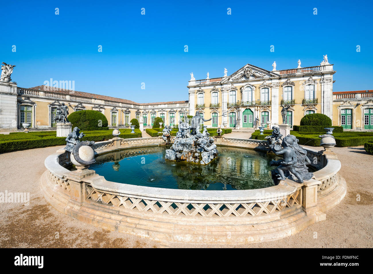 Neptune's lake, Royal Summer Palace of Queluz, Lisbon Coast, Portugal Stock Photo