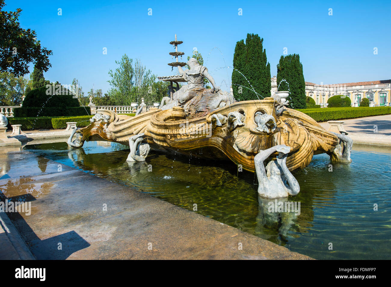 Nereid's lake, Royal Summer Palace of Queluz, Lisbon Coast, Portugal Stock Photo