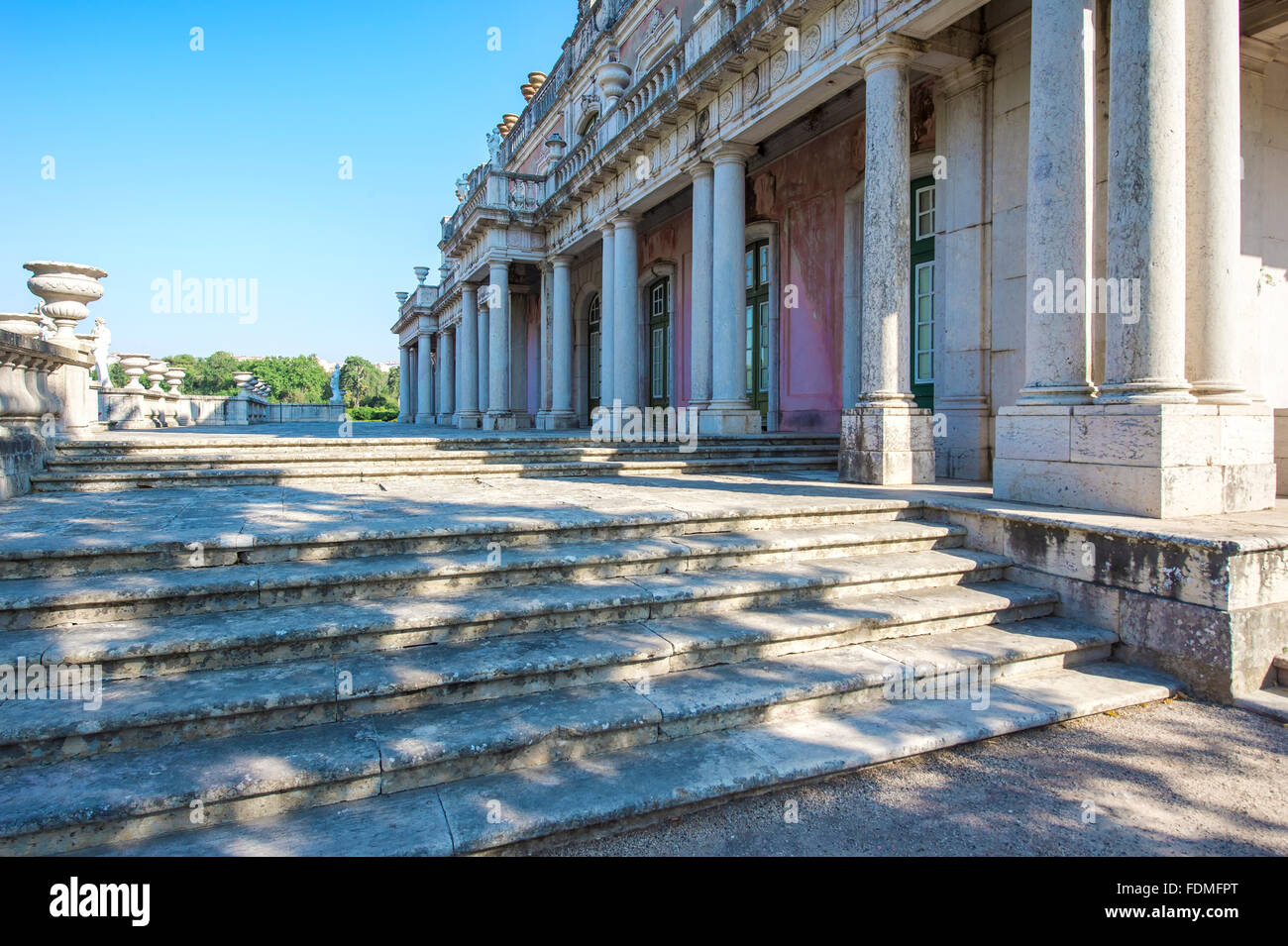 Robilion Pavilion, Royal Summer Palace of Queluz, Lisbon Coast, Portugal Stock Photo