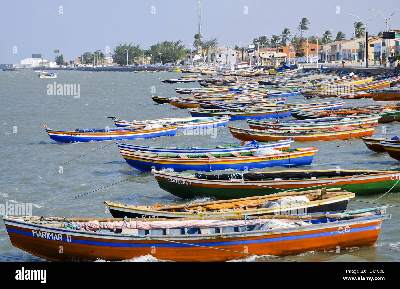 Fishing boats moored in port hi-res stock photography and images - Alamy