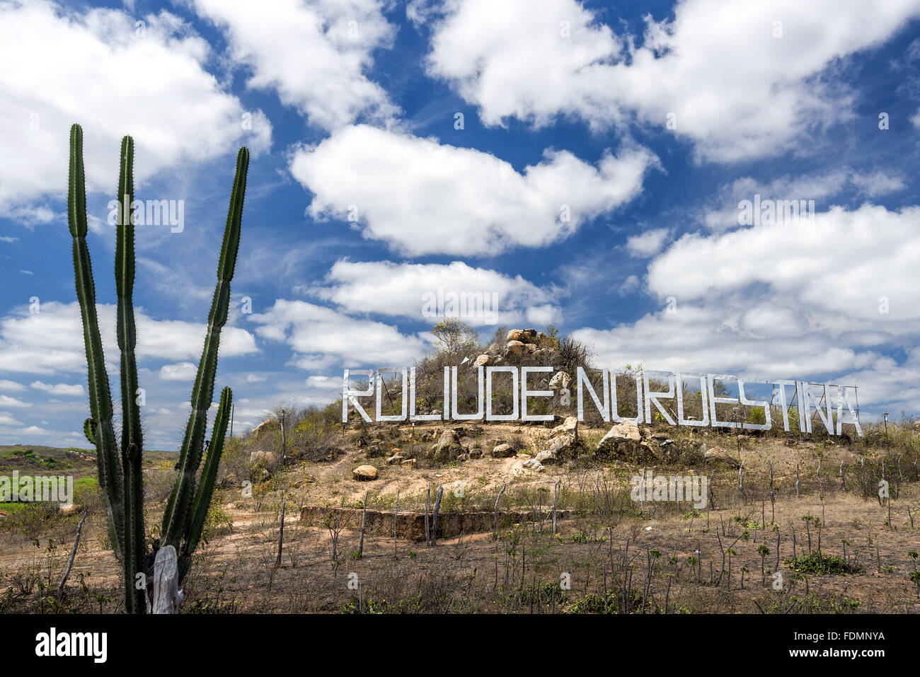 Marquee Ruliude Northeast at the city gate - allusion to Hollywood in the United States Stock Photo
