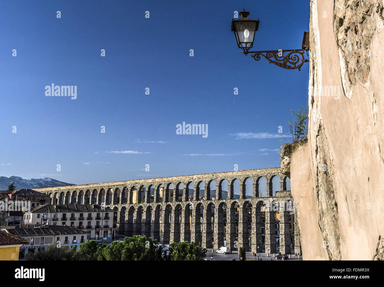 Aqueduct of Segovia - Segovia province - autonomous community of Castile and Leon Stock Photo