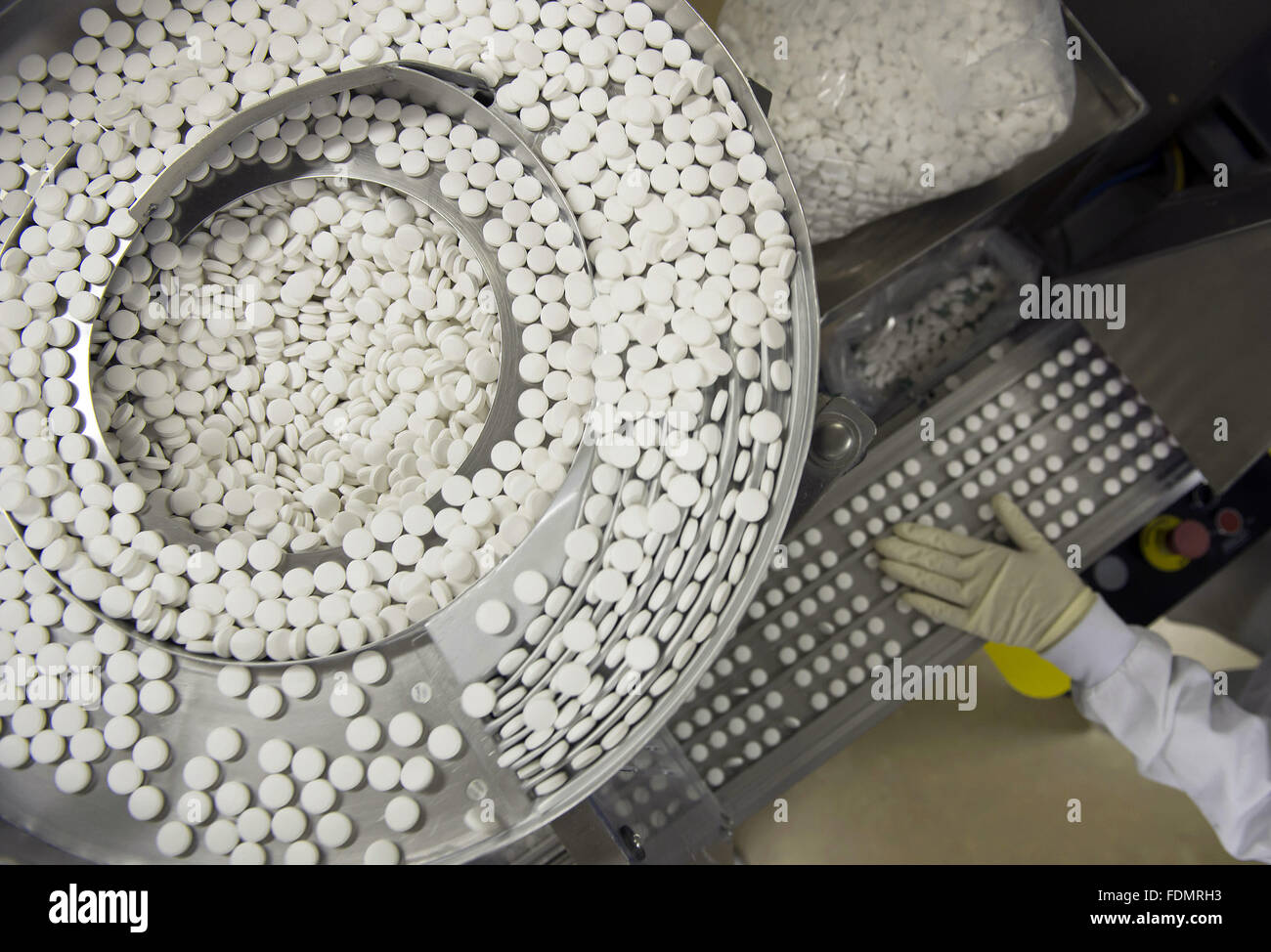 Inside view of pharmaceutical industry Stock Photo