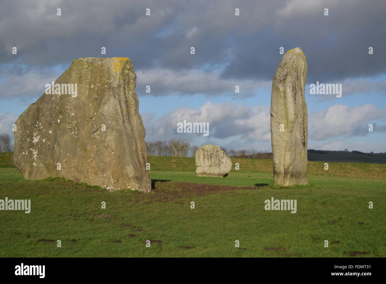A picture of some of the stones at Avebury. Stock Photo