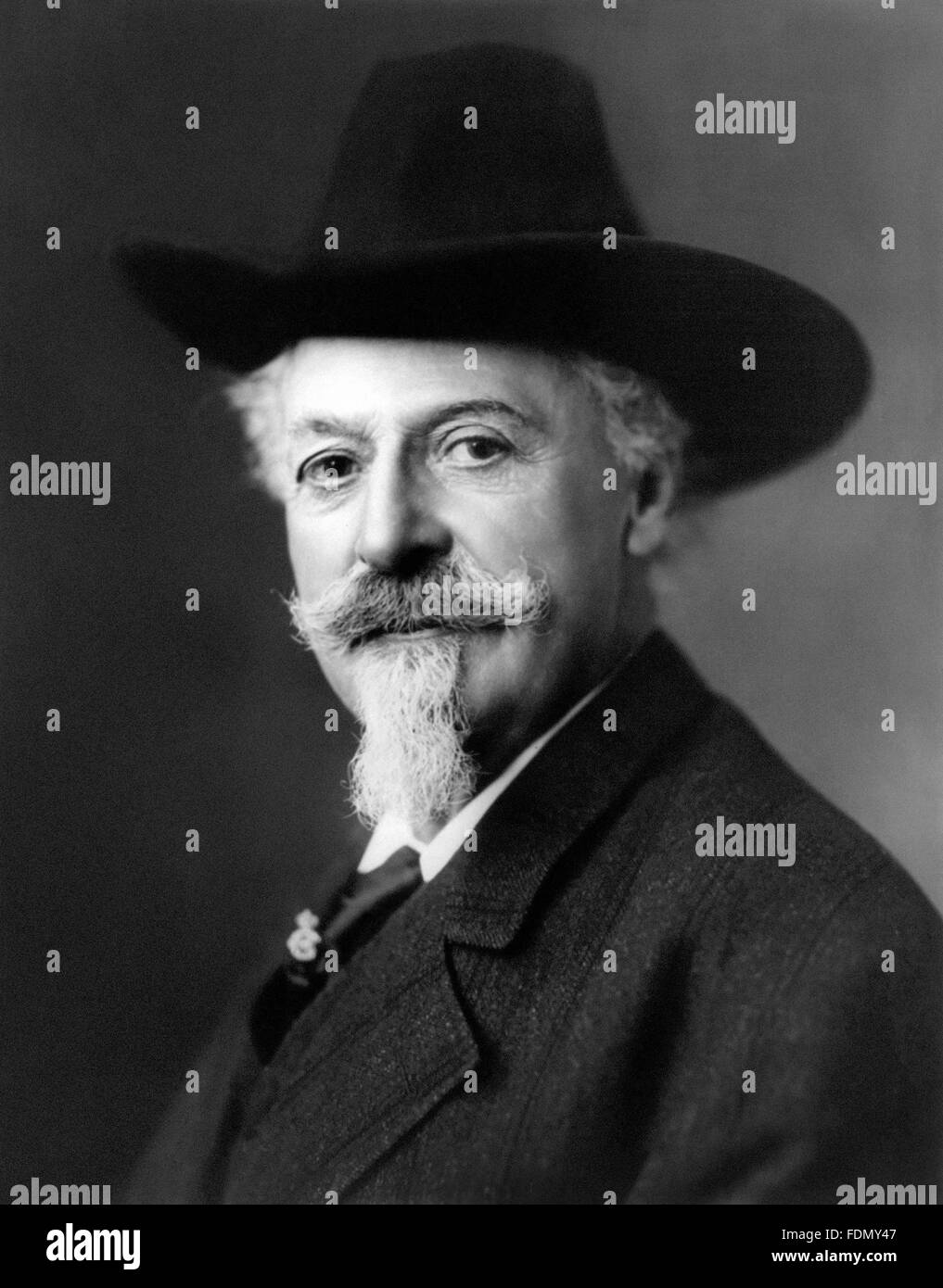 Buffalo Bill Cody. Portrait of William Frederick Cody (1846-1917), c.1911 Stock Photo