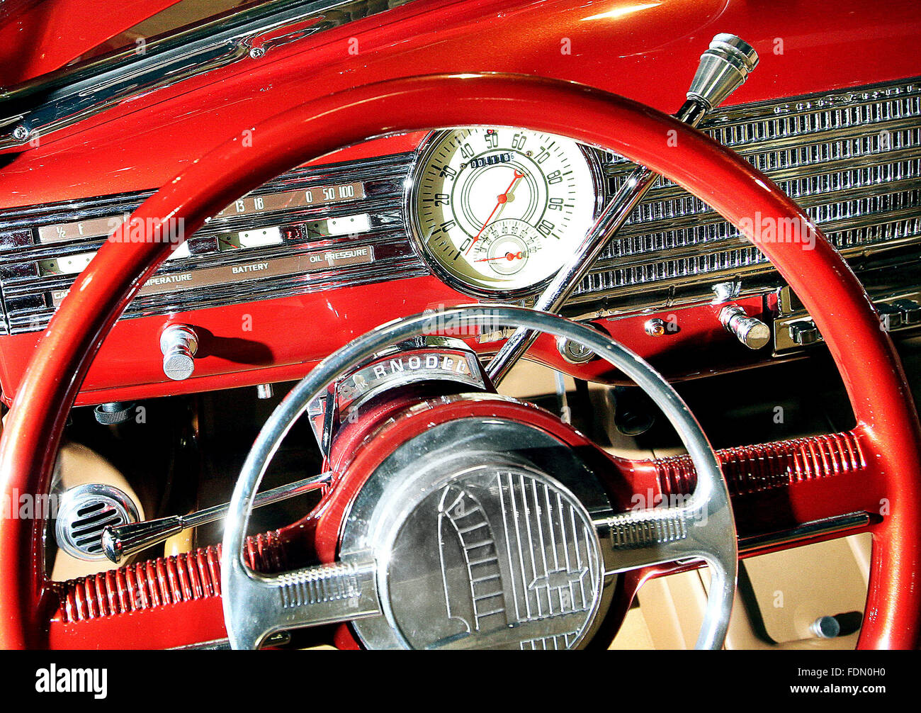 Rock Island, Iowa, USA. 22nd Jan, 2016. 1941 Chevy owned by Bill Minas, of Colona, displayed at the 33rd annual Rod and Custom Auto Show at the QCCA Expo Center in Rock Island, Illinois Friday January 22, 2016. © Jeff Cook/Quad-City Times/ZUMA Wire/Alamy Live News Stock Photo