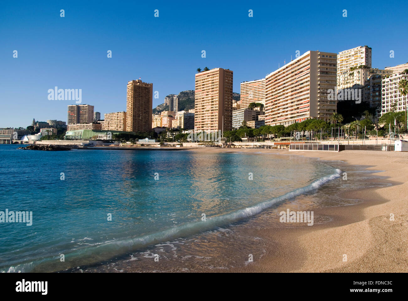 Monte Carlo: the Larvotto beaches Stock Photo - Alamy