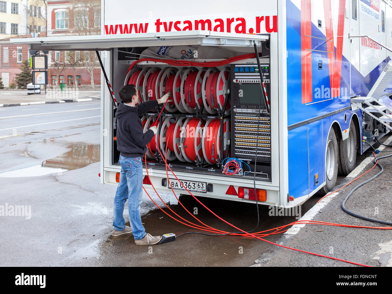 Mobile television station a state-owned Russian television channel ...