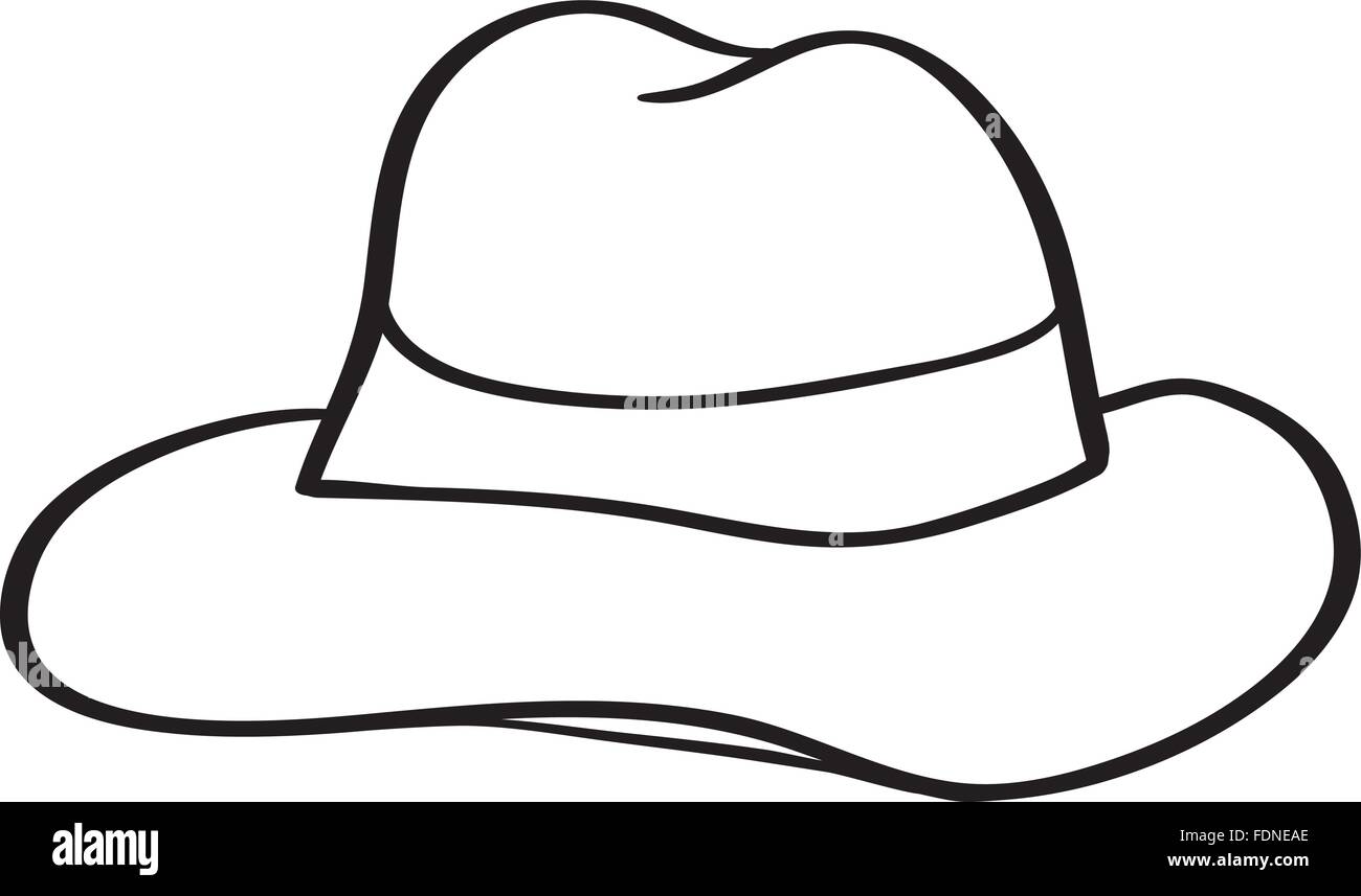 Vector fedora hat isolated on white Stock Vector Image & Art - Alamy