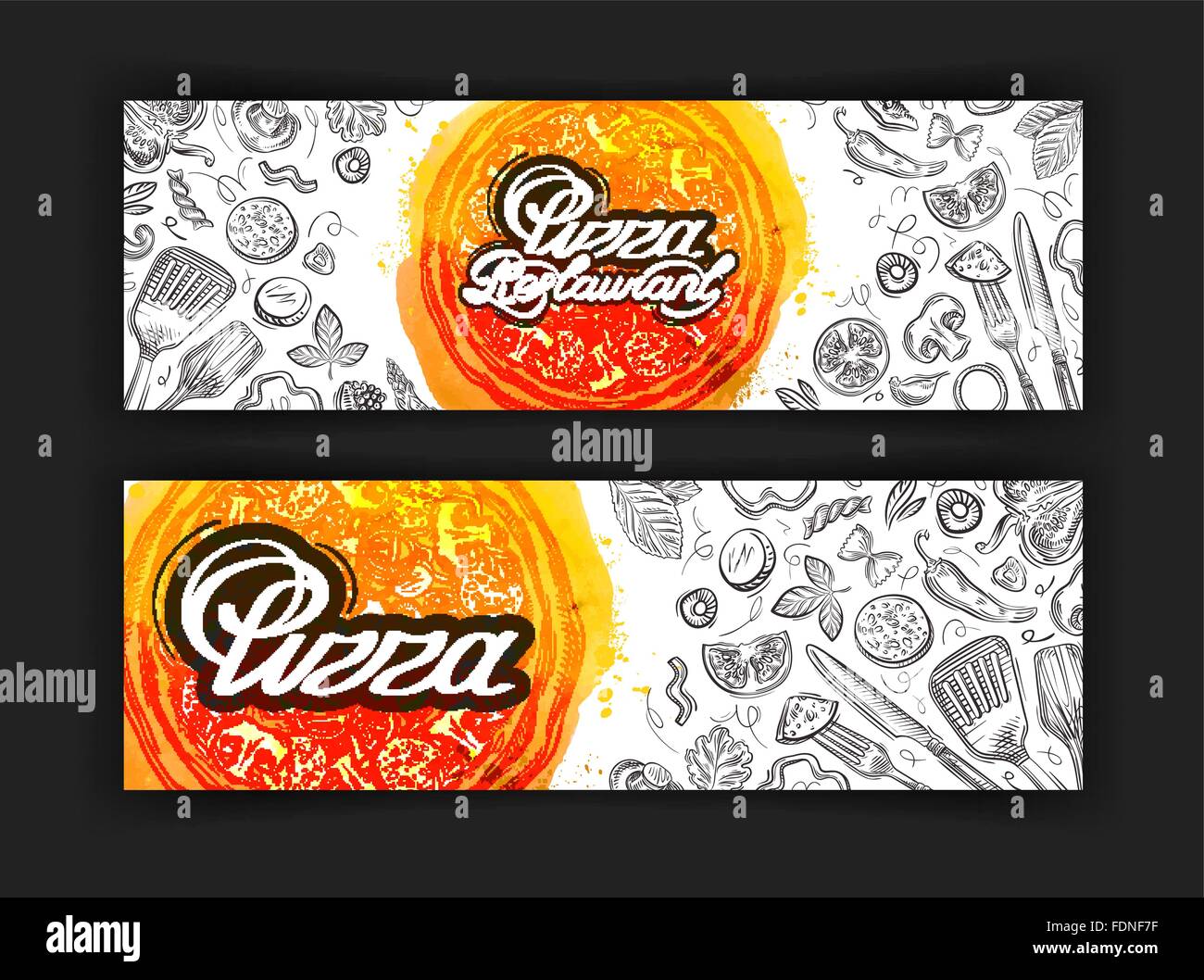 pizza vector logo design template. eatery, diner or restaurant icons ...