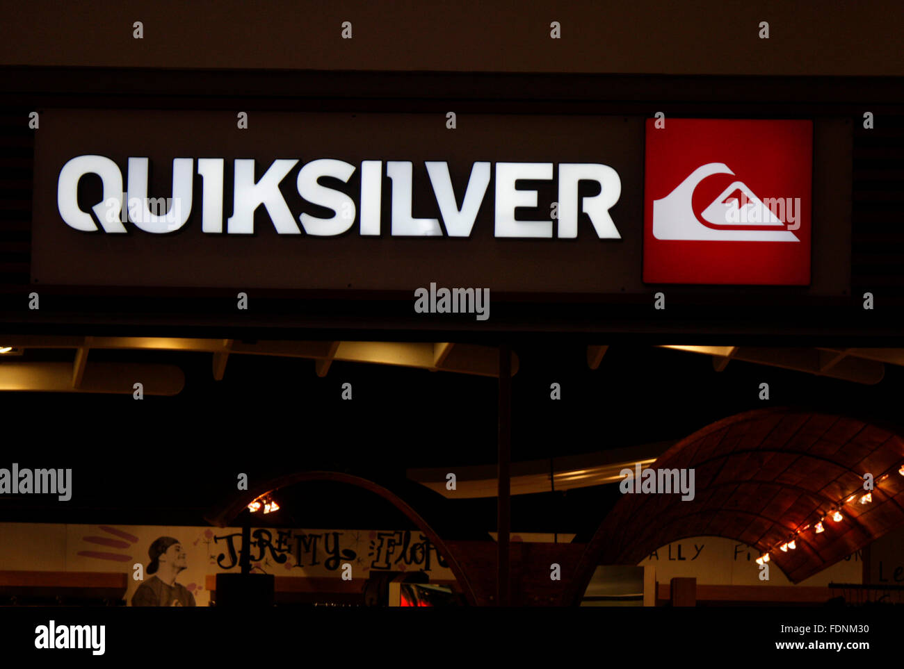 Markenname: 'Quicksilver', Berlin. Stock Photo