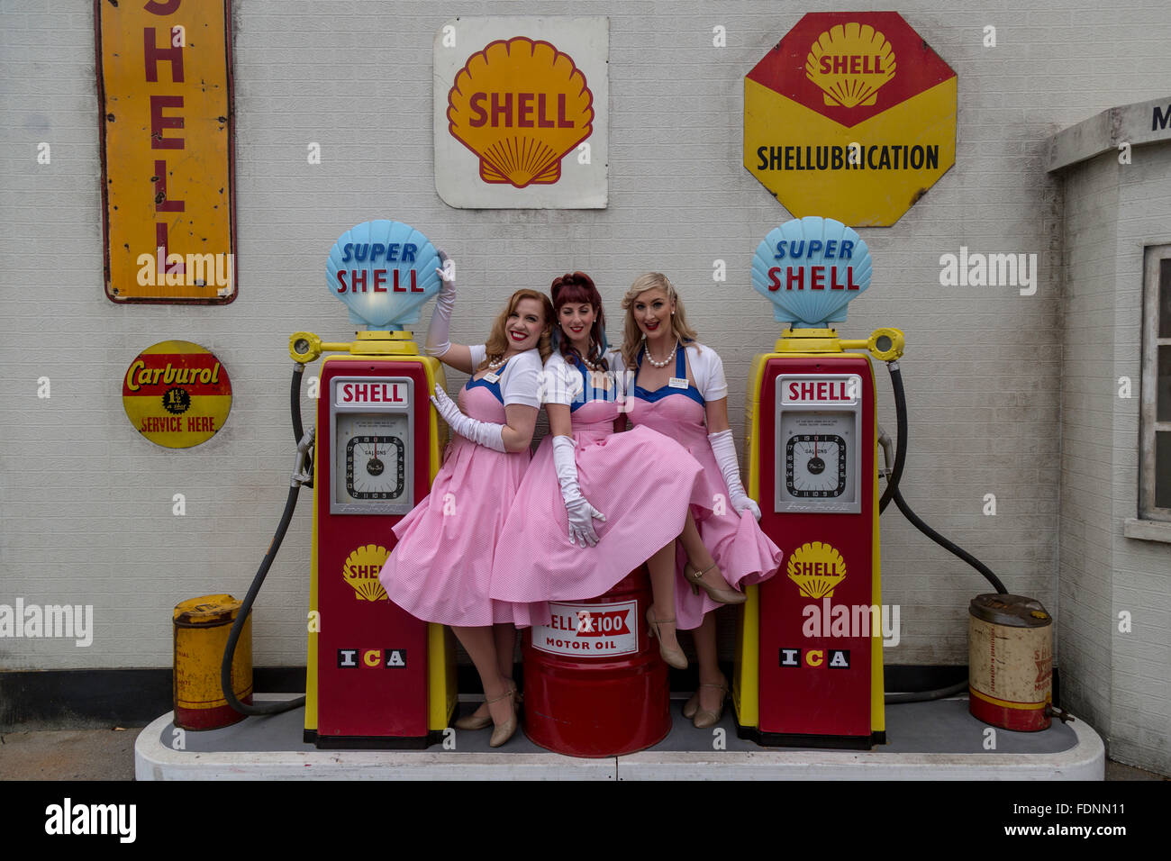 The Candy Girls at Goodwood Revival Stock Photo