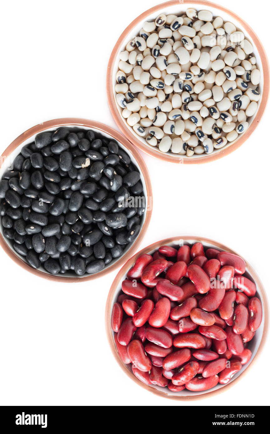 Black eyed beans bean uncooked bowl bowls healthy food hires stock