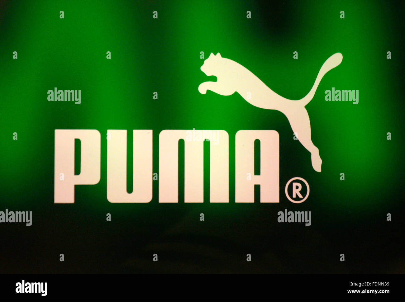 Markenname: 'Puma', Berlin. Stock Photo