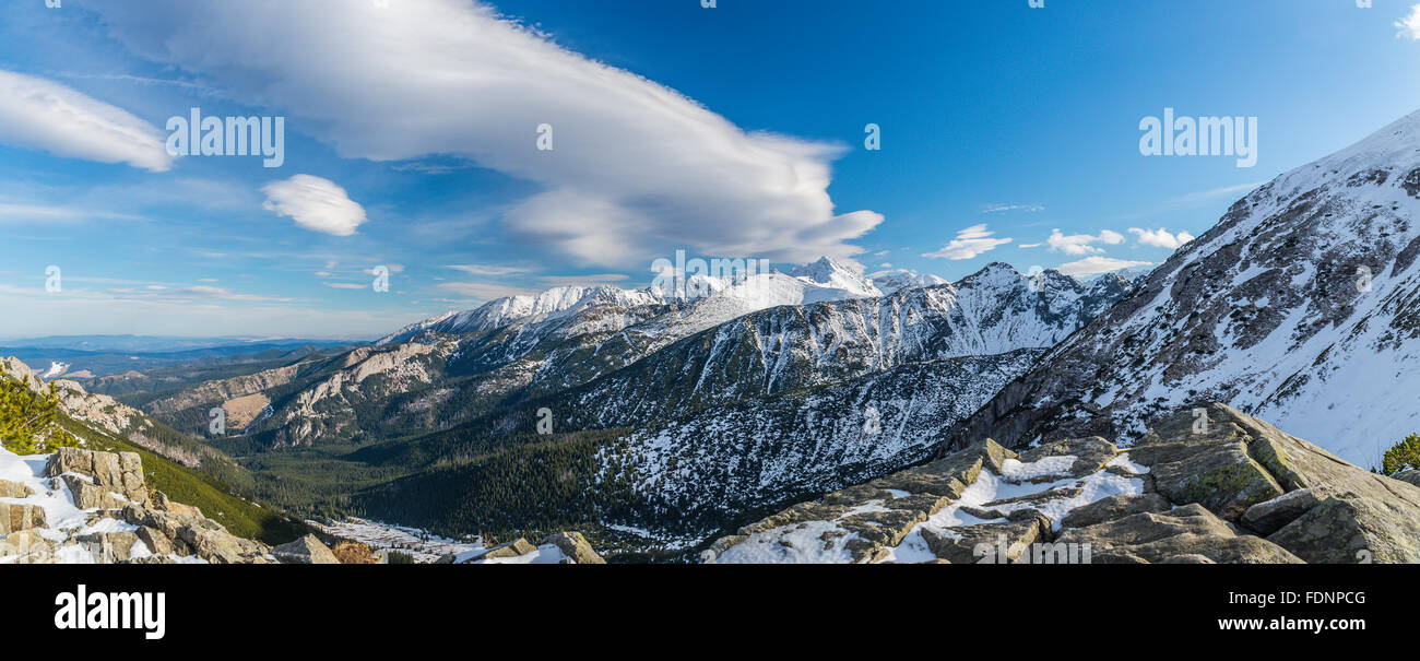 Tatra Mountains with beautiful clouds Stock Photo - Alamy