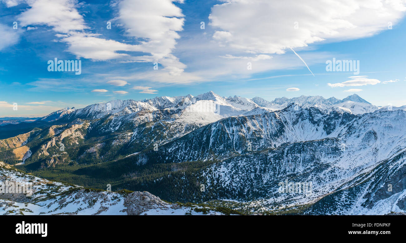 Tatra Mountains with beautiful clouds Stock Photo - Alamy