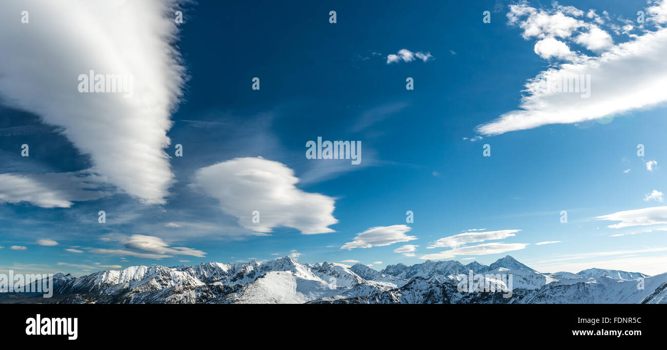 Tatra Mountains with beautiful clouds Stock Photo - Alamy