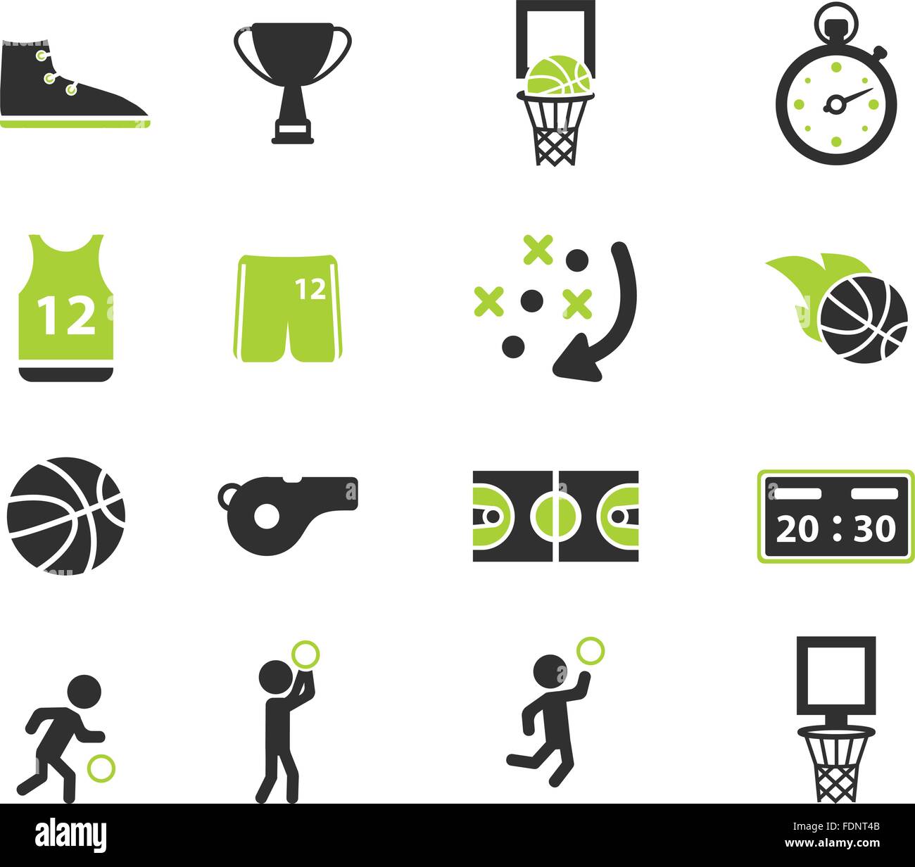 Basketball simply icons Stock Vector Image & Art - Alamy