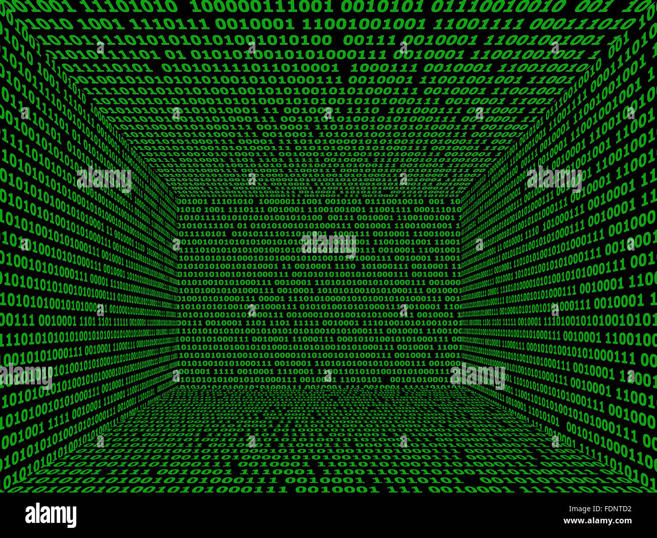 Symbolbild: digital, Datenraum/ datascape, Matrix Stock Photo - Alamy