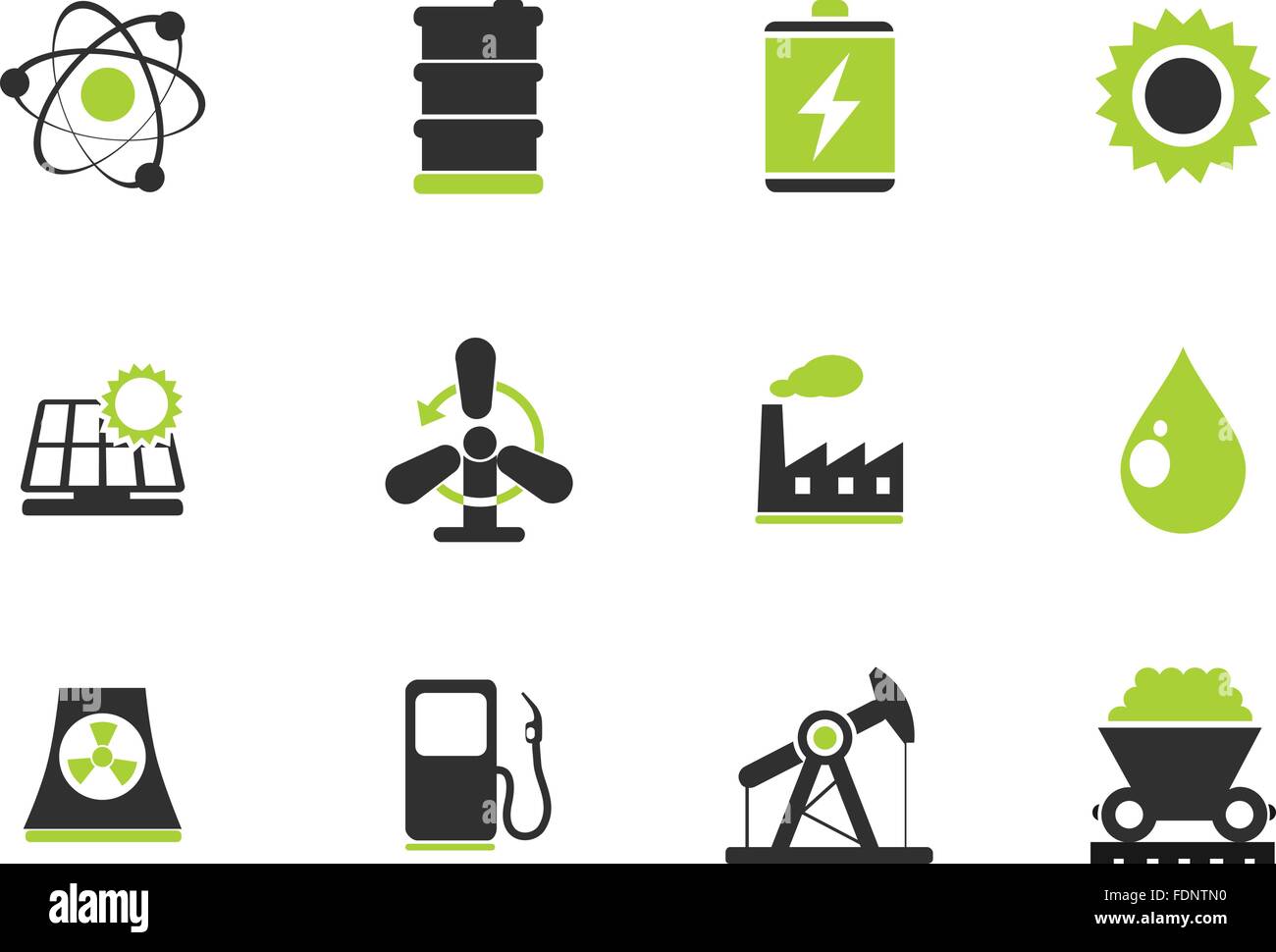 Icon Set, Energy and Industry Stock Vector Image & Art - Alamy