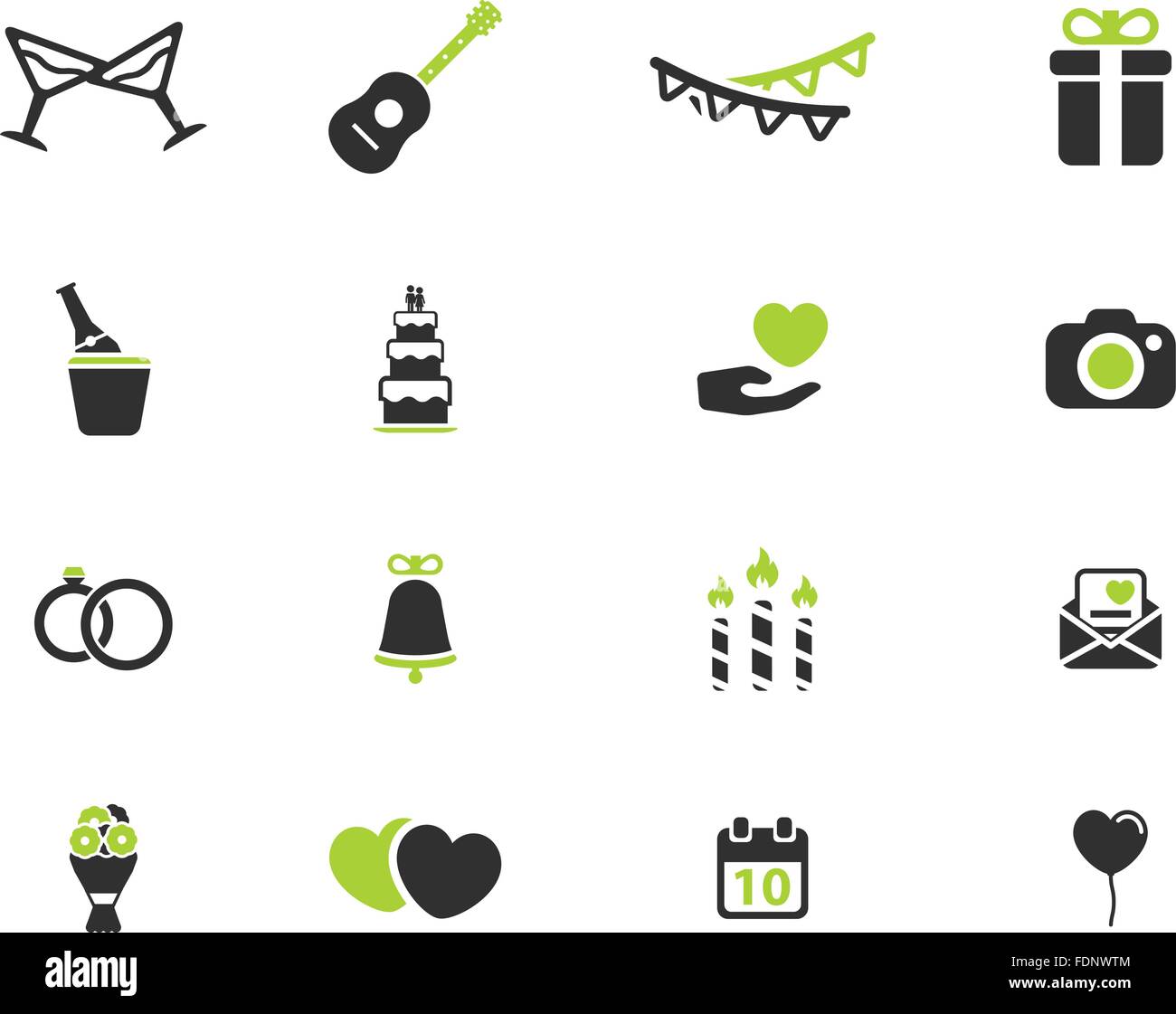 Wedding simply icons Stock Vector Image & Art - Alamy
