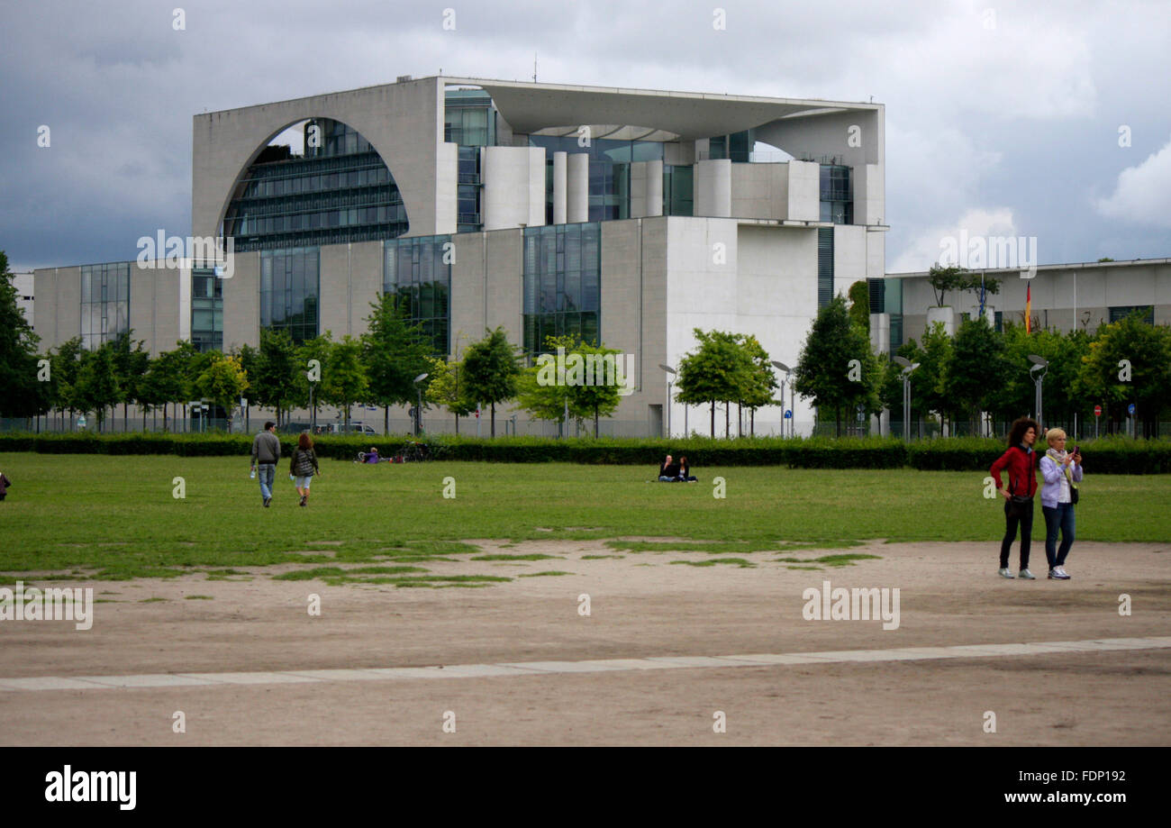 Bundeskanzleramt, Berlin-Tiergarten. Stock Photo