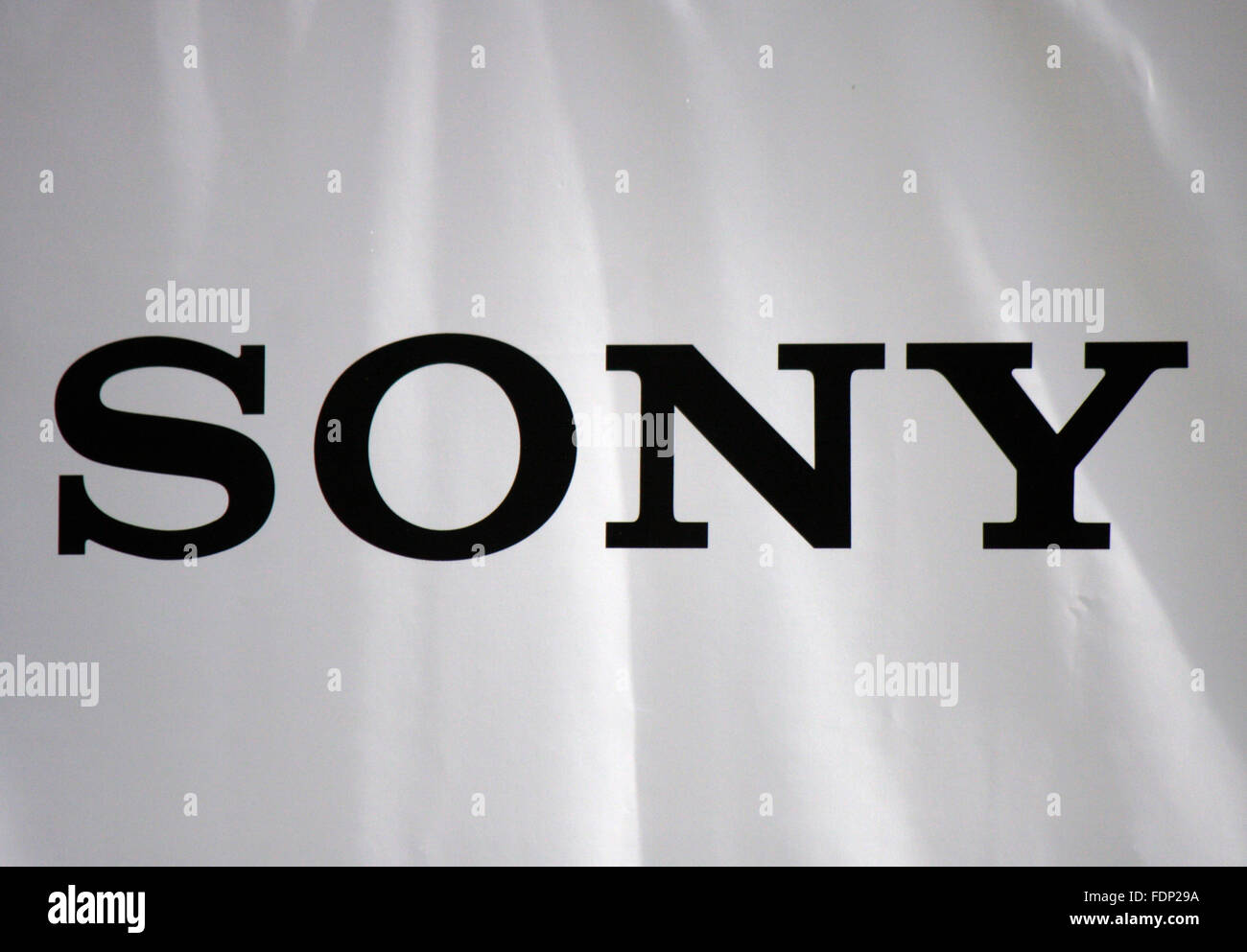 Markenname: 'Sony', Berlin. Stock Photo