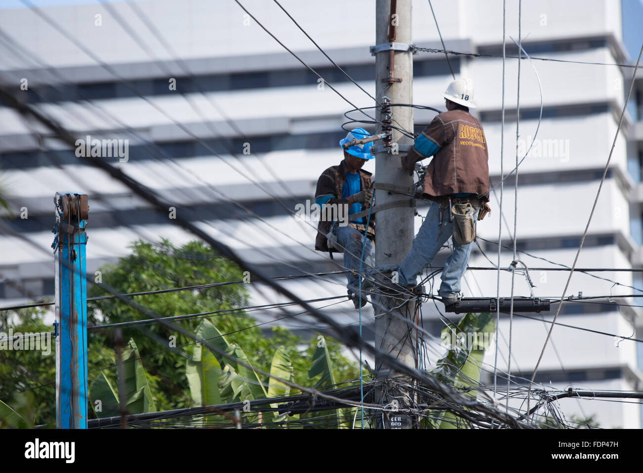 Utility company hires stock photography and images Alamy