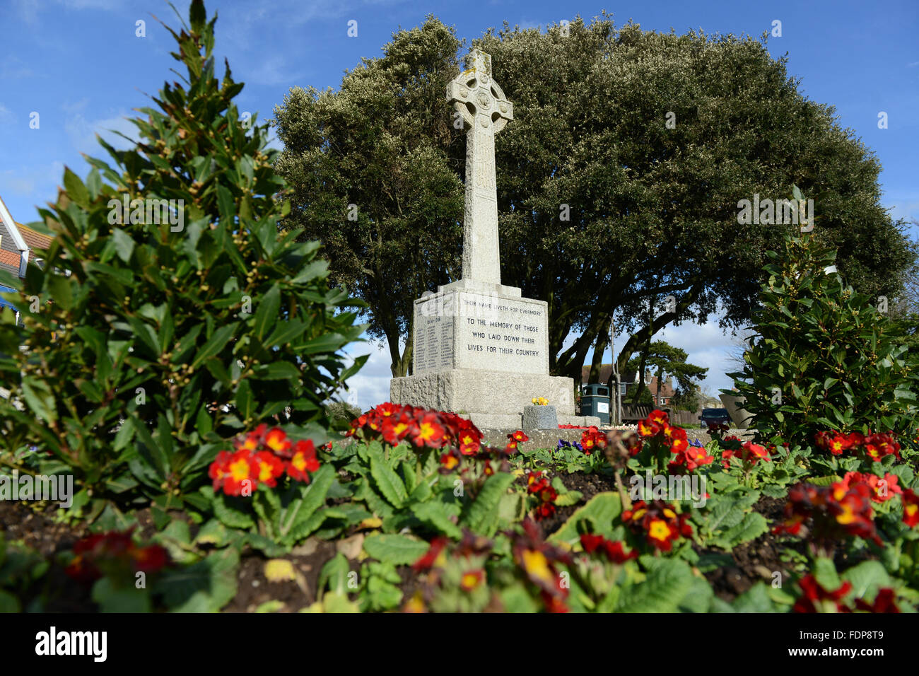 Seaford war memorial. UK Stock Photo