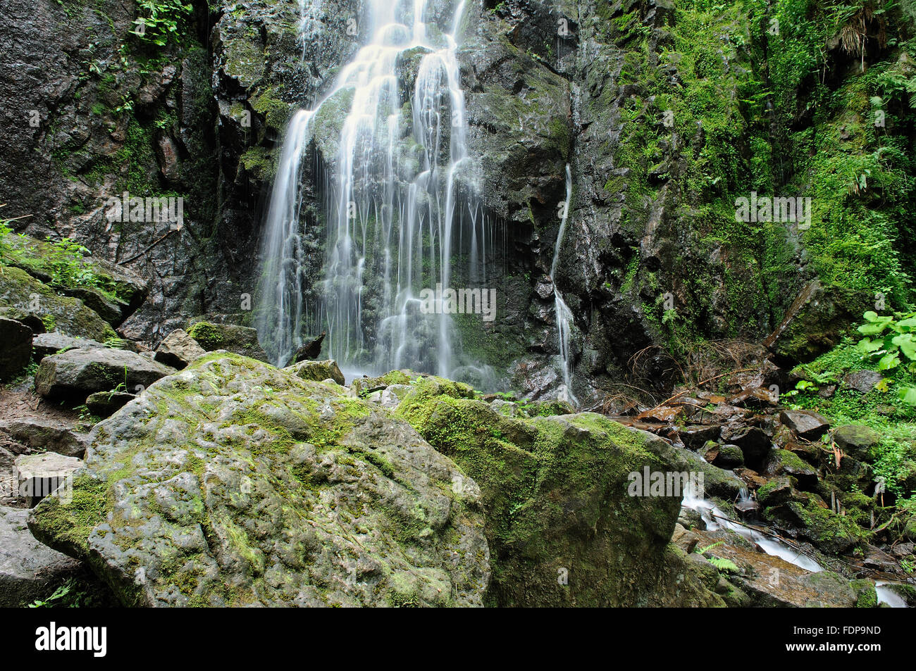 waterfall,castle creek waterfall Stock Photo