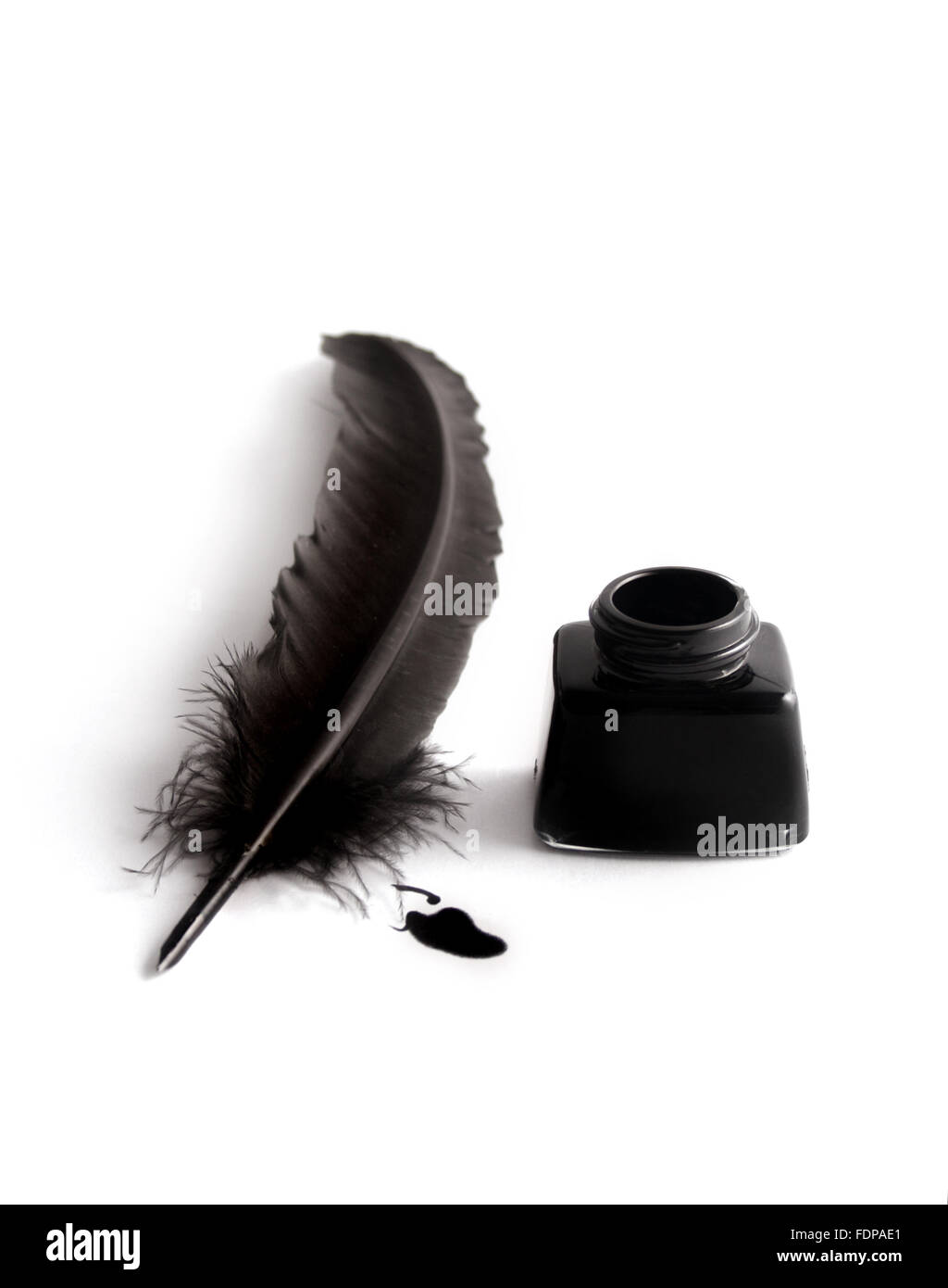 Inkwell And Quill Stock Photo, Picture and Royalty Free Image. Image  15022648.