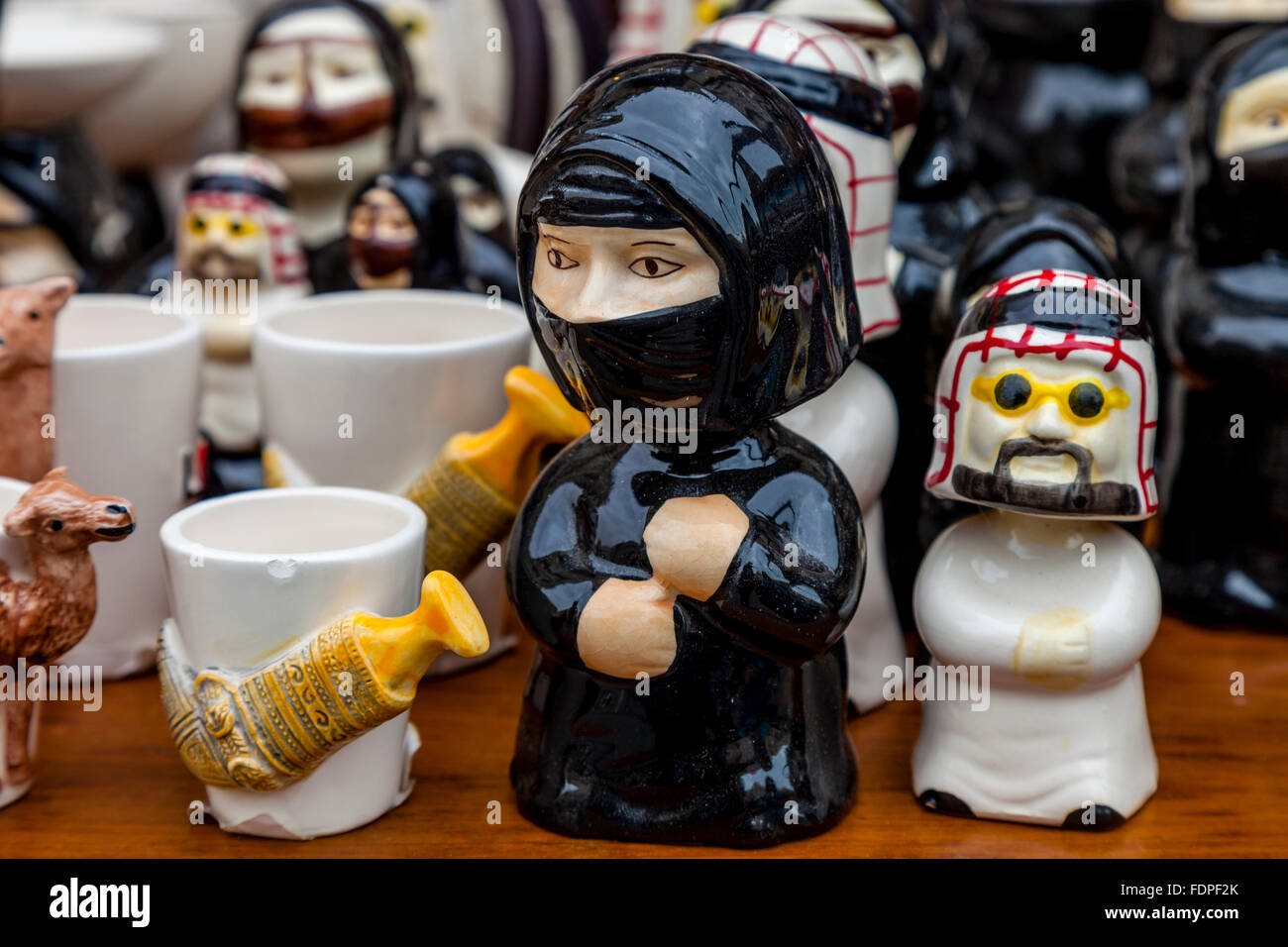 Souvenirs For Sale In The Souk Waqif Doha Qatar Stock Souvenirs For Sale In The Souk Waqif Doha Qatar Stock