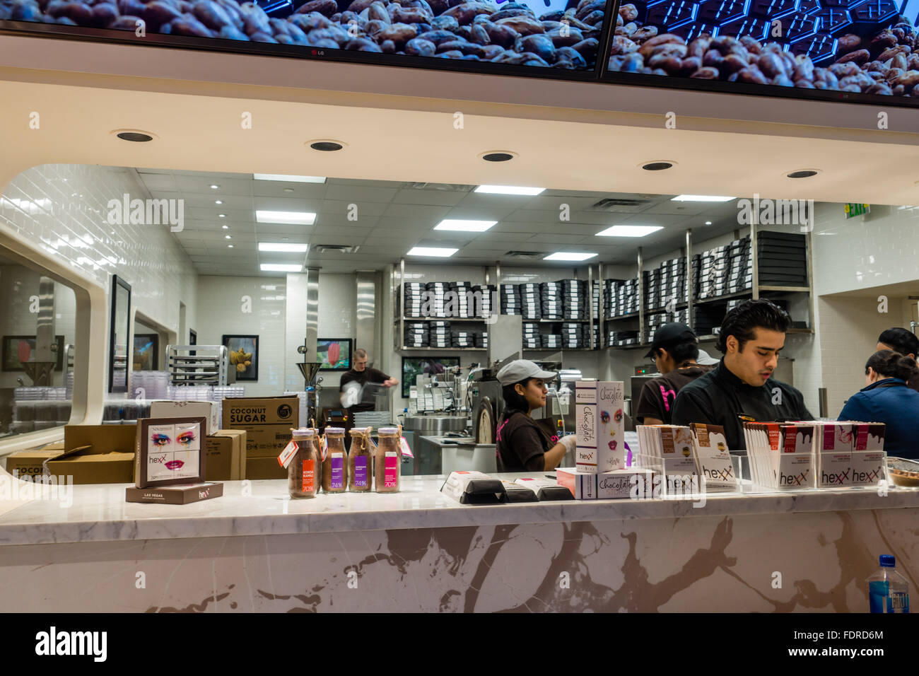 Hexx Chocolate store in Las Vegas, Nevada, USA Stock Photo Alamy