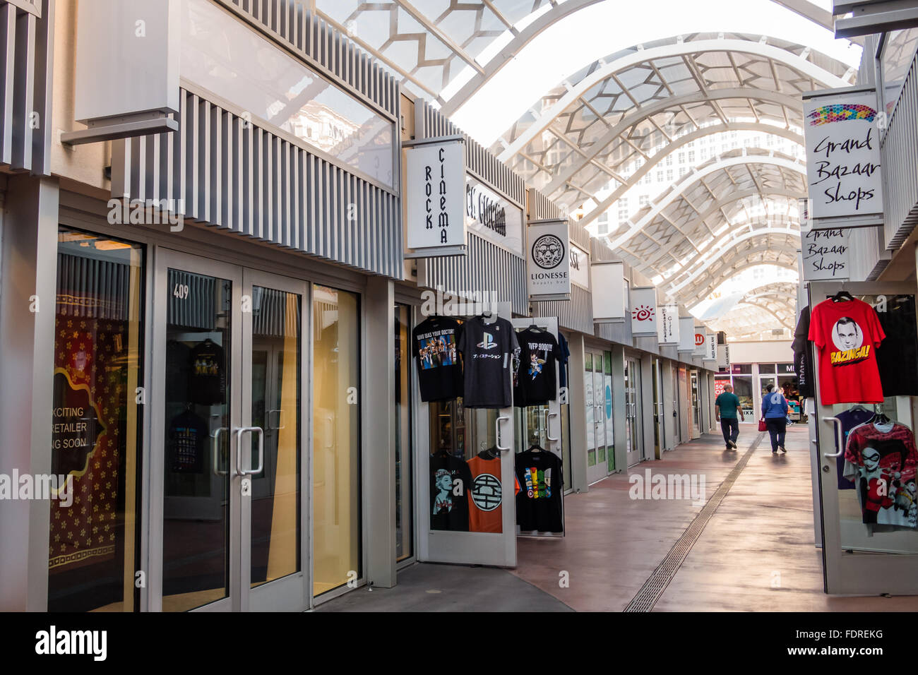 Retail shopping mall in Las Vegas, Nevada, USA Stock Photo Alamy