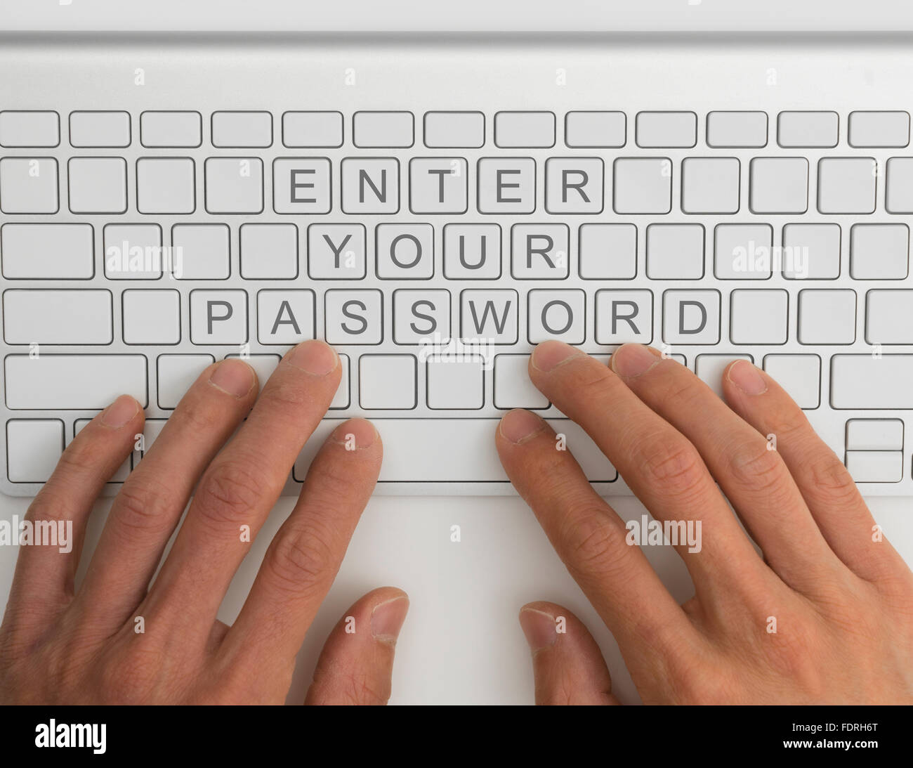 Enter your password Stock Photo