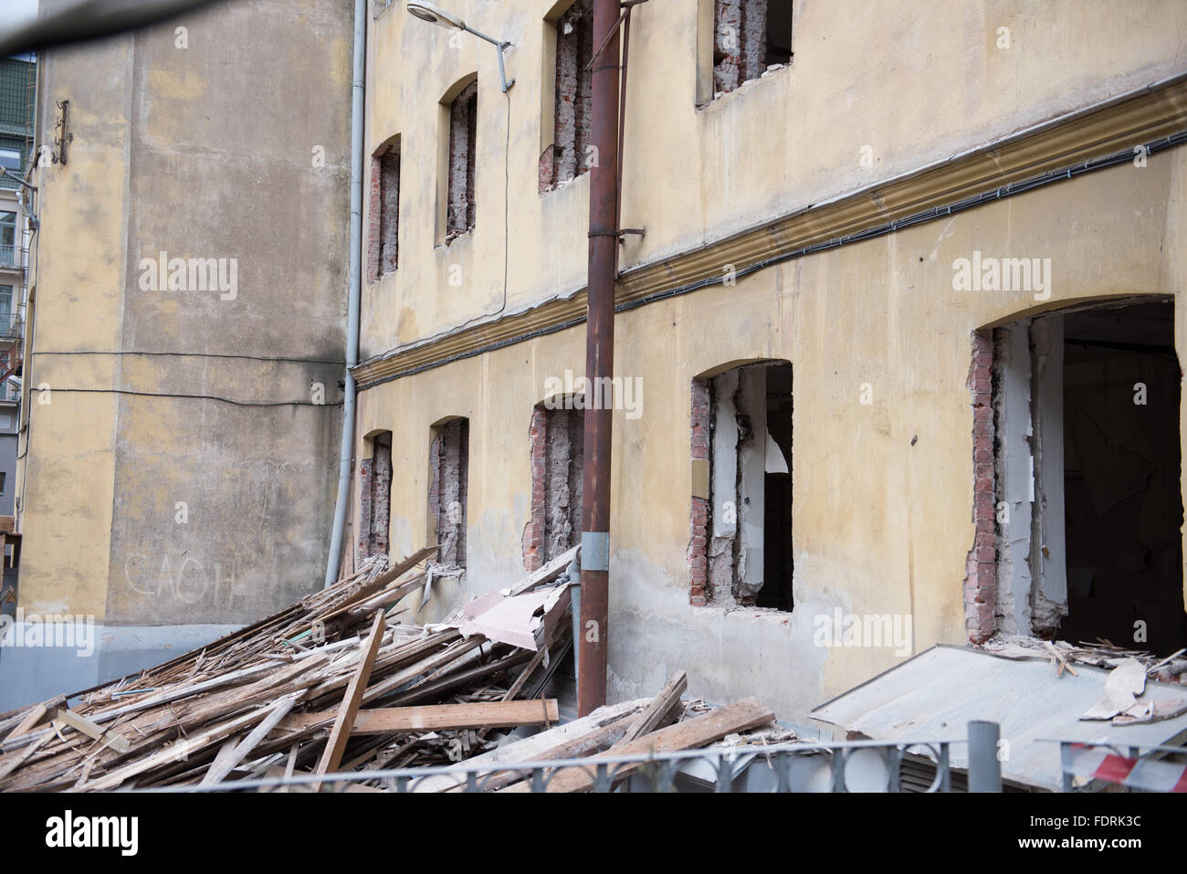 Reconstruction of a building Stock Photo - Alamy