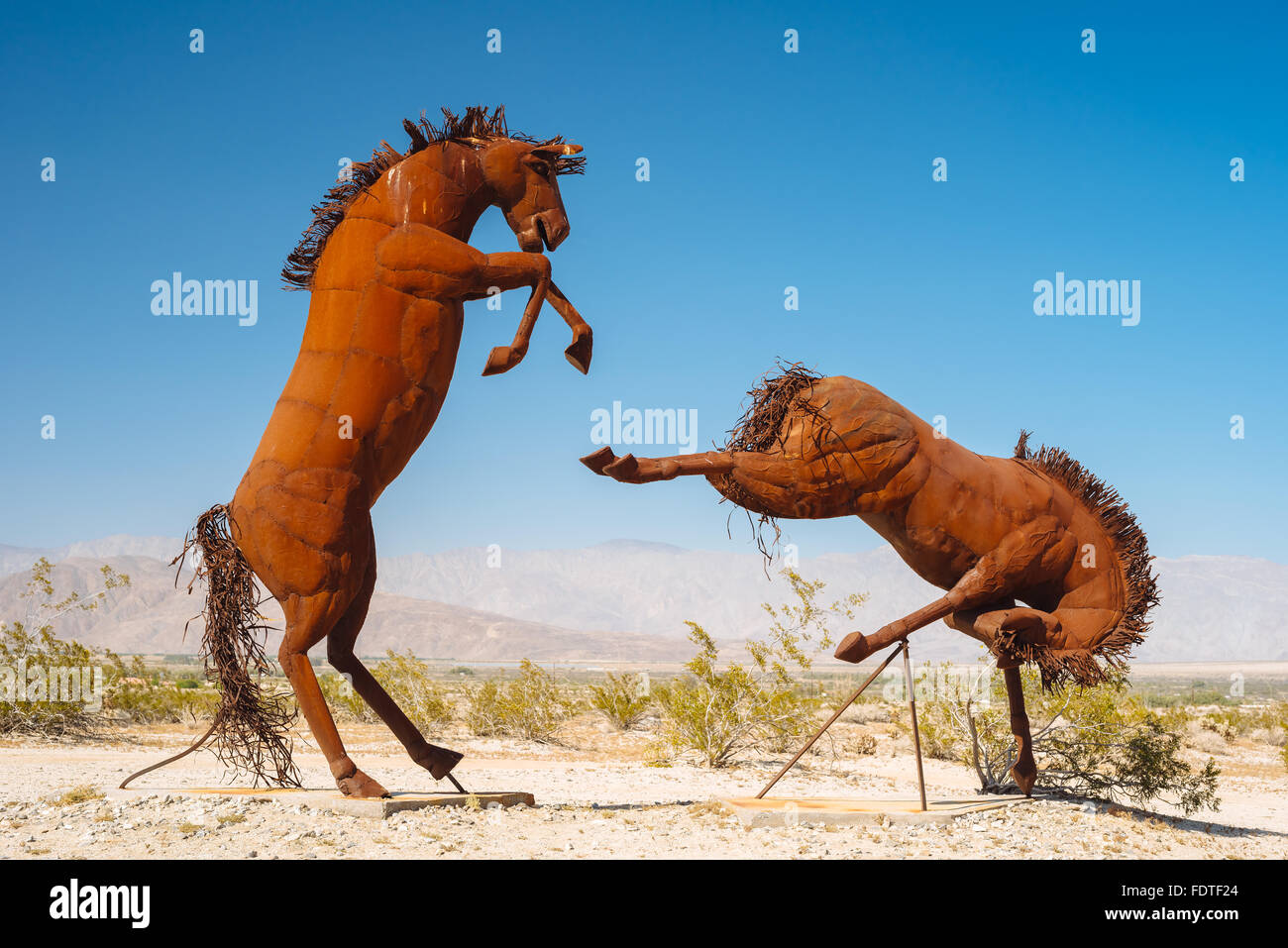 A metal sculpture by artist Ricardo Breceda in Borrego Springs