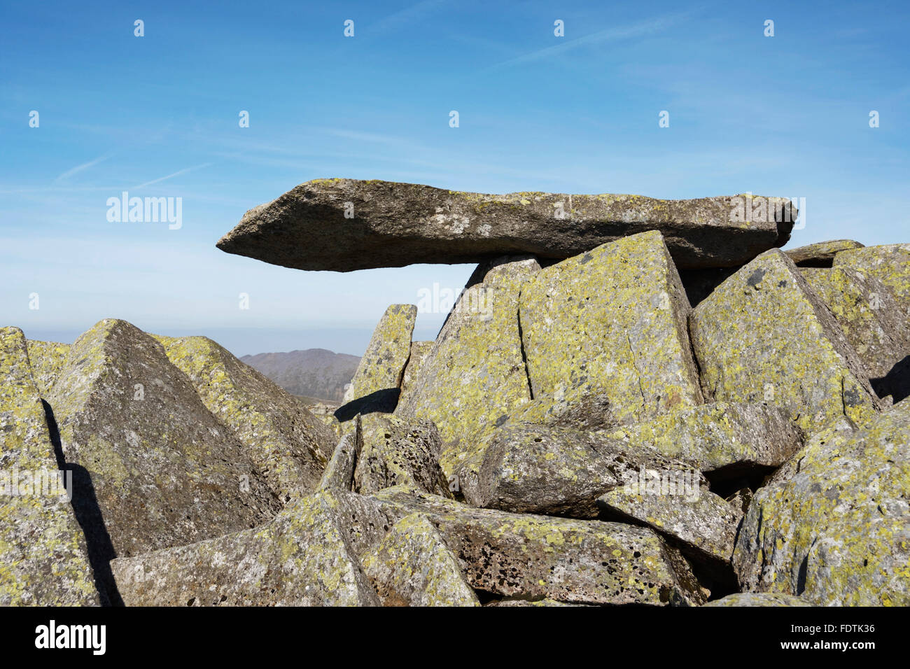 The Cantilever Rock Near The Summit Of Glyder Fach In Snowdonia Stock Photo Alamy The Cantilever Rock Near The Summit Of Glyder Fach In Snowdonia Stock Photo Alamy