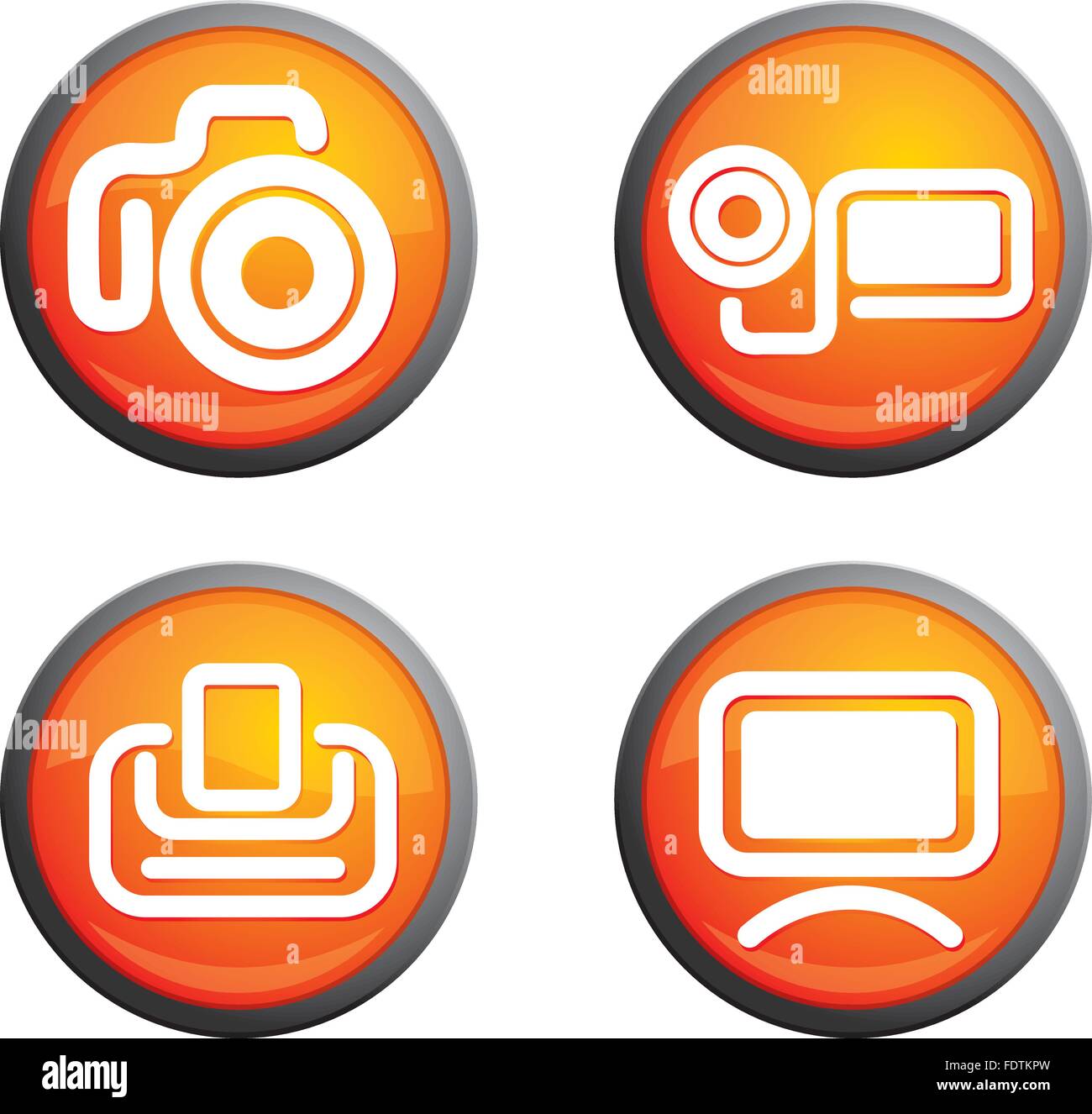 Media vector icons Stock Vector Image & Art Alamy