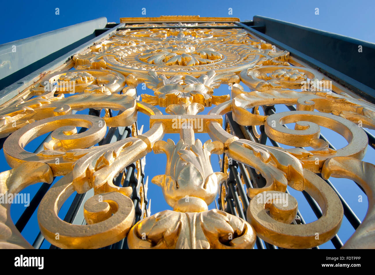 Gold grid at Place de la Concorde, Paris, France Stock Photo